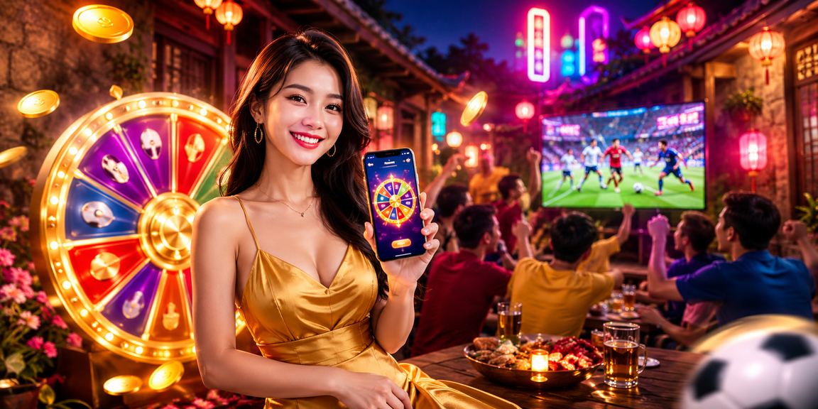 Bàn Roulette sáng đèn neon tại Ninh Bình trong không khí giải trí buổi đêm